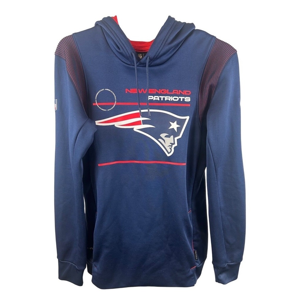 Nike NFL New England Patriots OnField‎ Hoodie Men's Size Medium Pullover